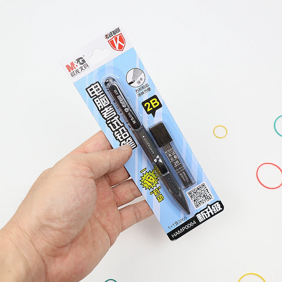 

M&G Graphite Drafting Automatic Mechanical Pencil and a Box 2.0mm Square Refills Apply Sketch Drawing Graffiti School Stationery