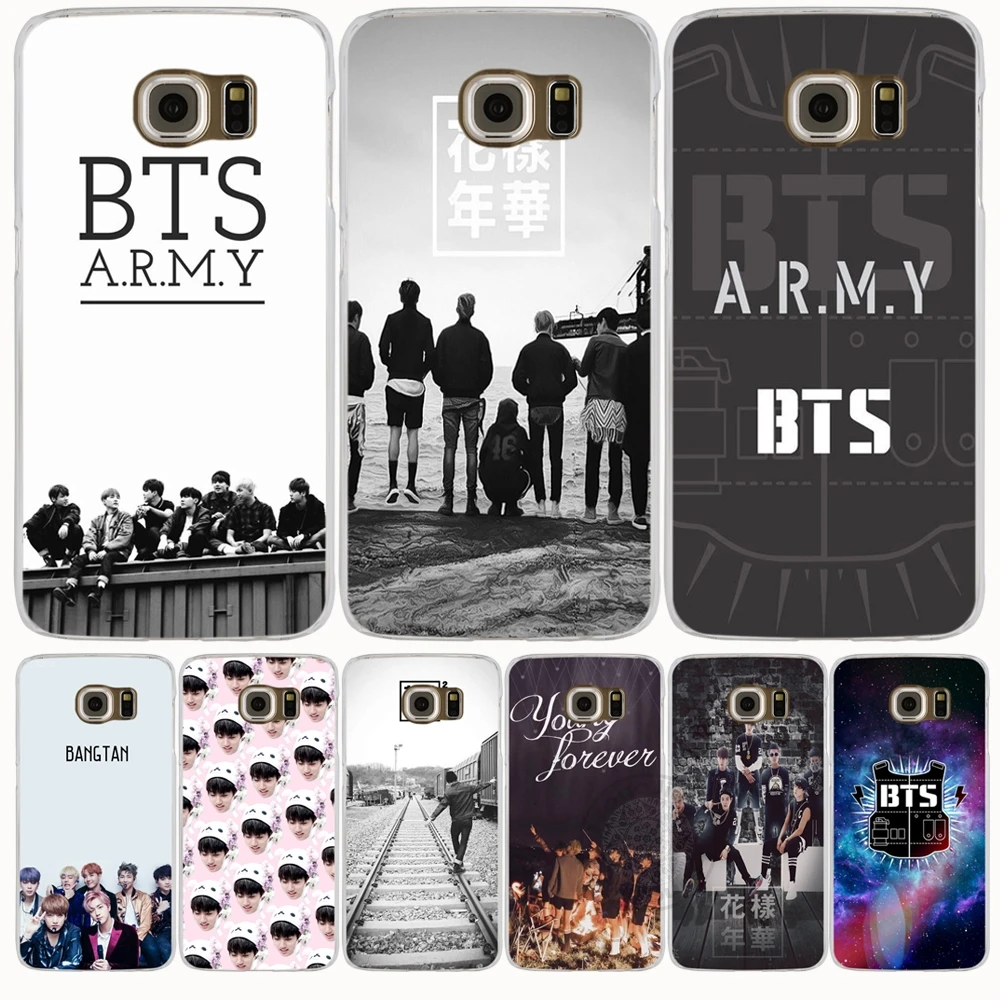 BTS Bangtan Армии вечно молодым сотовый телефон case cover для Samsung Galaxy S7 edge PLUS S8 S6 S5 S4 S3 МИНИ