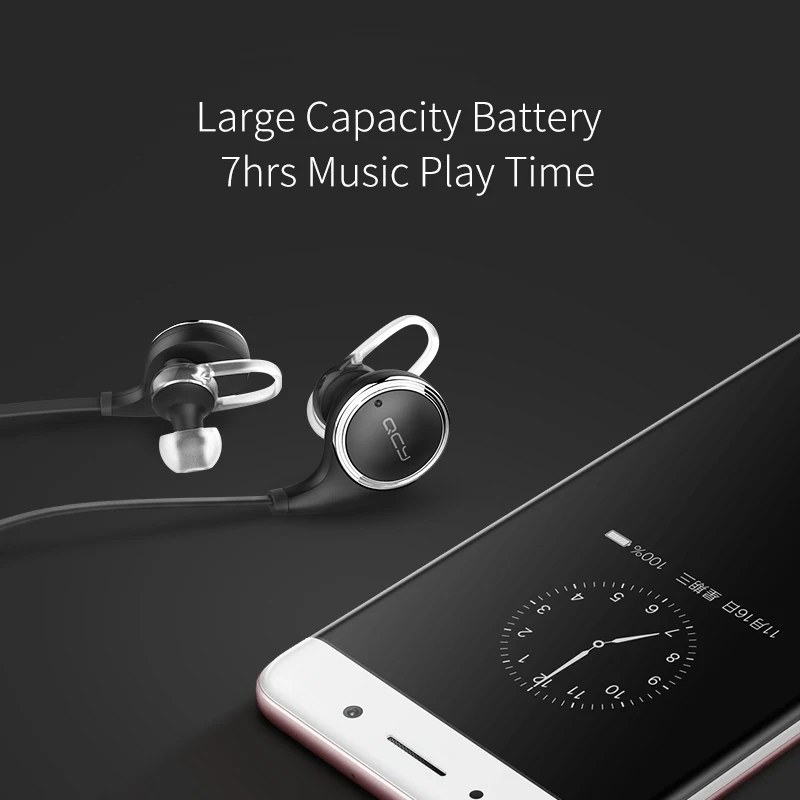 QCY QY8 Bluetooth наушники Беспроводная гарнитура устойчивое спортивные Aptx HIFI с