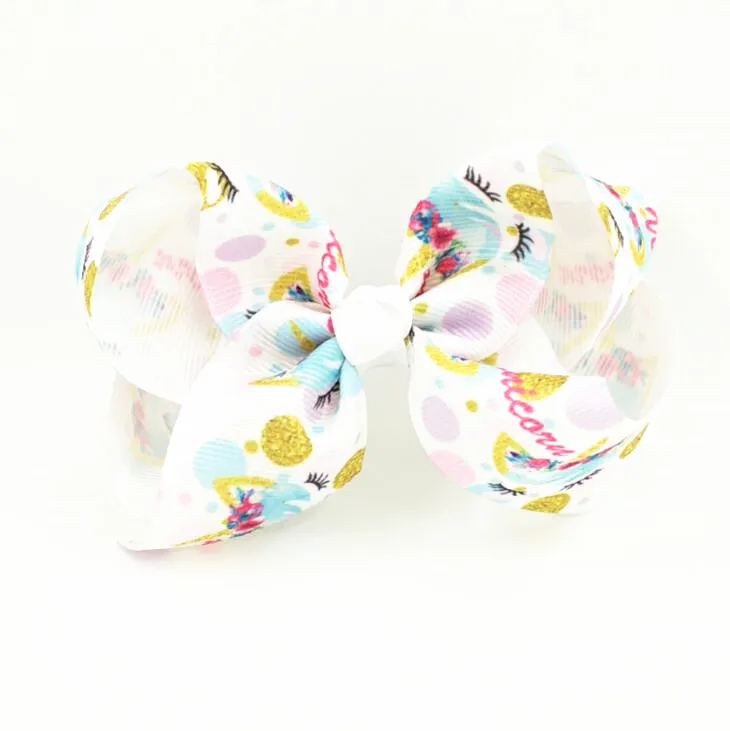 120pcs DHL Free shipping Hot sale Chinese Mermaid Unicorn Boutique Ribbon Hairbow 4 inch 120pcs DHL Free shipping Hot sale Chinese Mermaid Unicorn Boutique Ribbon Hairbow 4 inch