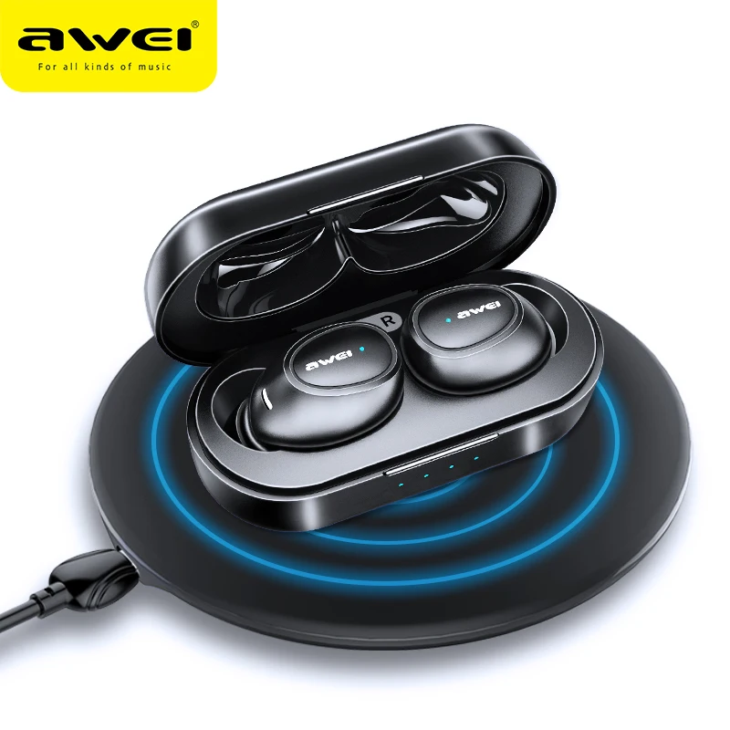 1713.06руб. 50% СКИДКА|Наушники AWEI T6C TWS Bluetooth 5,0, настоящие беспроводные наушники, 3D стерео наушники для iPhone, Xiaomi, гарнитура с двойным микрофоном-in Наушники и гарнитуры from Бытовая электроника on AliExpress - 11.11_Double 11_Singles' Day