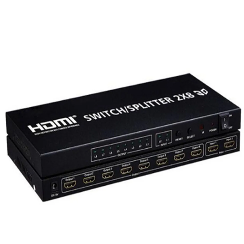 2x4 HDMI сплиттер 1.4b переключатель матричный аудио видео конвертер адаптер поддерживает 3D 1080p 4K 2X2,2X8,3X2