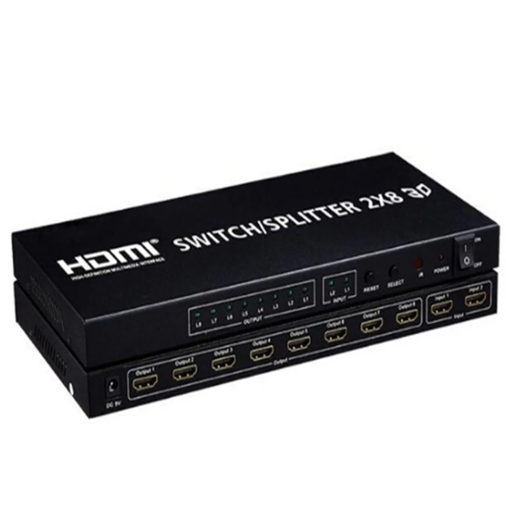 2x4 HDMI сплиттер 1.4b матричный аудио видео конвертер адаптер поддерживает 3D 1080p 4K 2X2