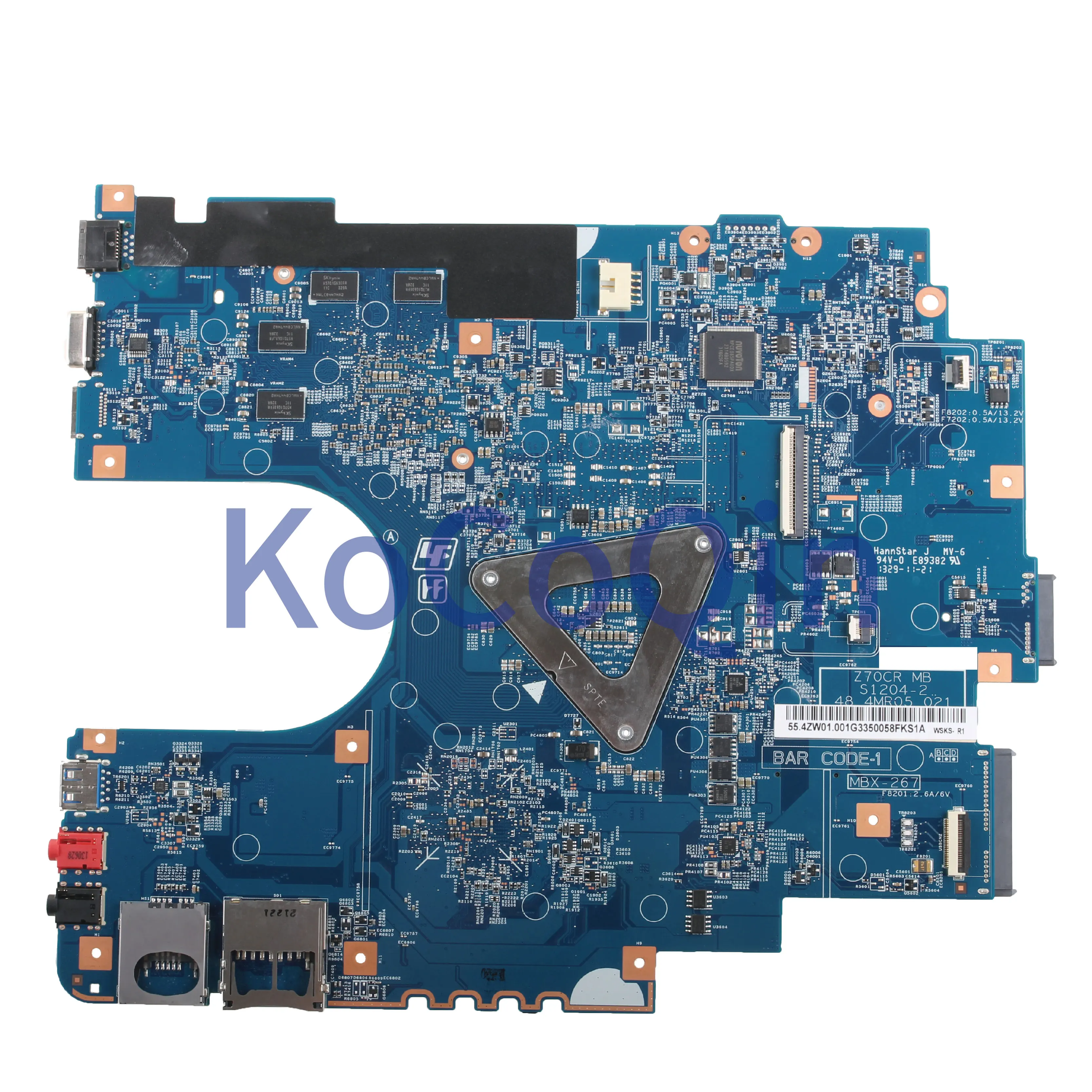 discounted  KoCoQin Laptop motherboard For SONY Vaio SVE171 SVE1712C5E SVE1712L1EB MBX-267 Mainboard A1922060A 