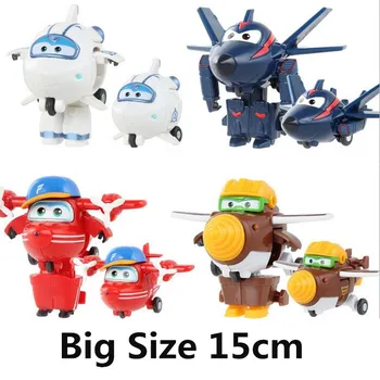 

Big!!!15cm ABS 2020 model Deformation Airplane Robot Action Figures Super Wing Transformation toys for children gift Brinquedos