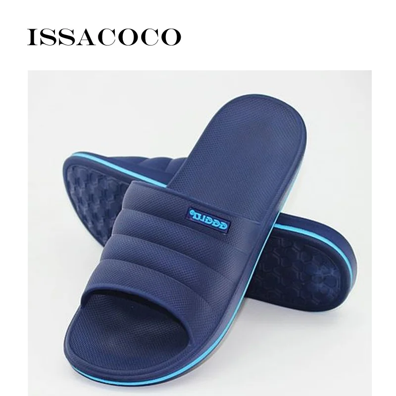 melhor ISSACOCO Novos Sapatos de Verão Chinelos Sapatos Sandálias Homens Tamanho Extra Grande Homem Sapatos Zapatillas Chinelo Terlik (UE) 48 48. 5 49 49.5 50