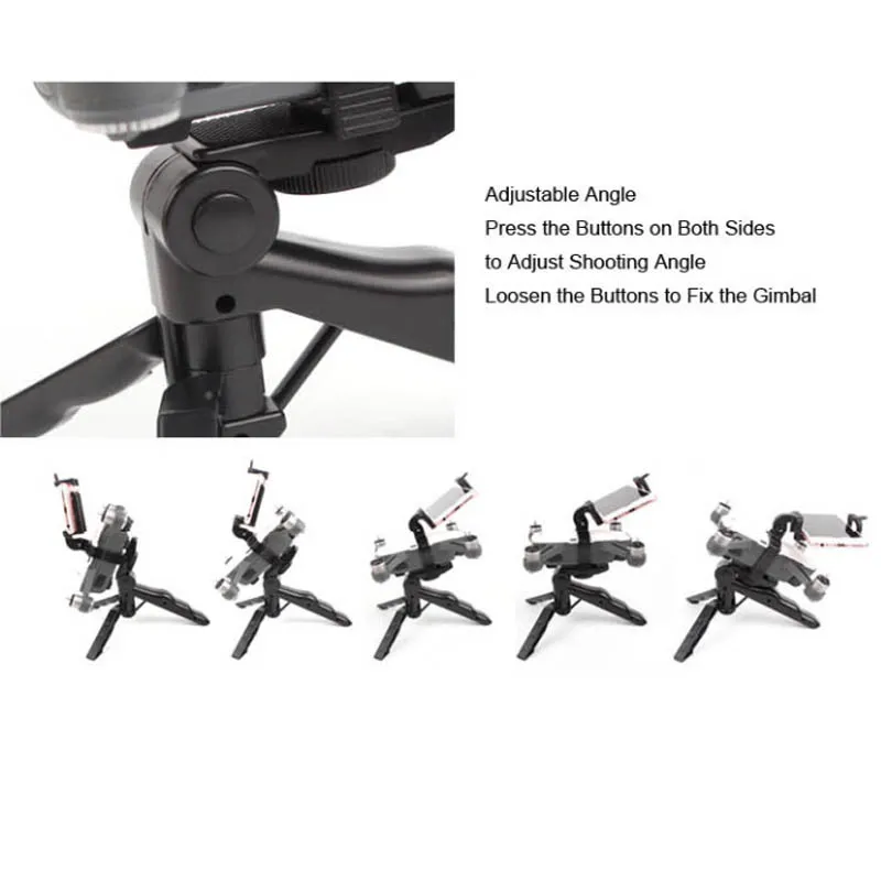 Handheld stabilize tripod Selfie  holder Gimbal stable Landing photography mount For DJI Spark Drone Accessories  1 (12)