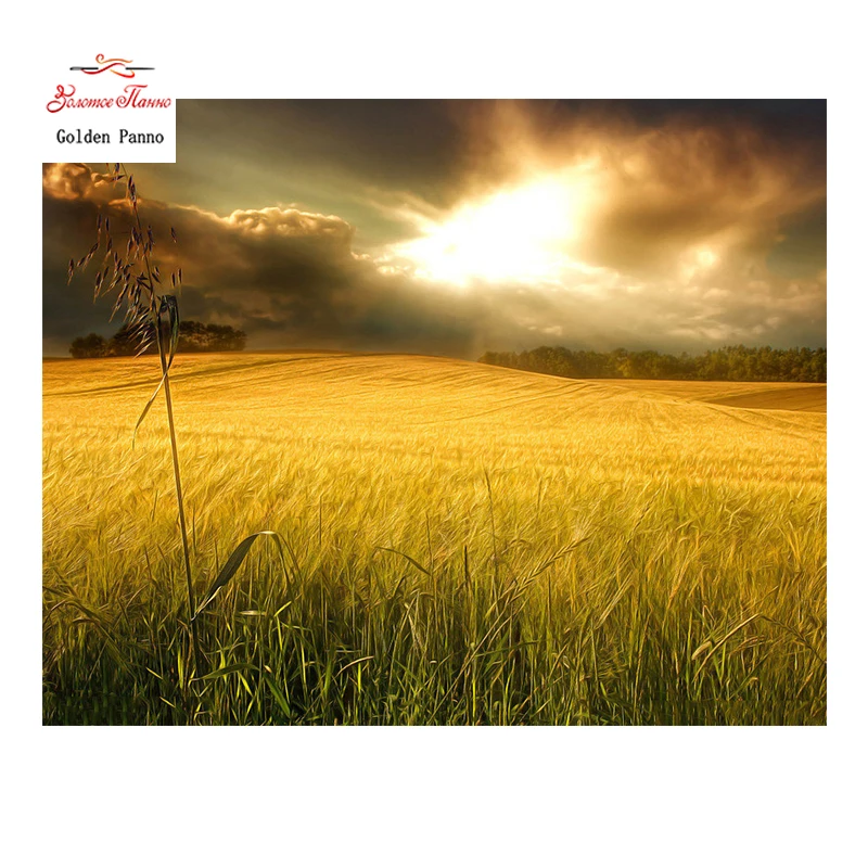 

Golden Panno,Needlework,DIY DMC Cross stitch,Sets For Embroidery kit 14ct unprinted field cross-Stitching,christmas 0125