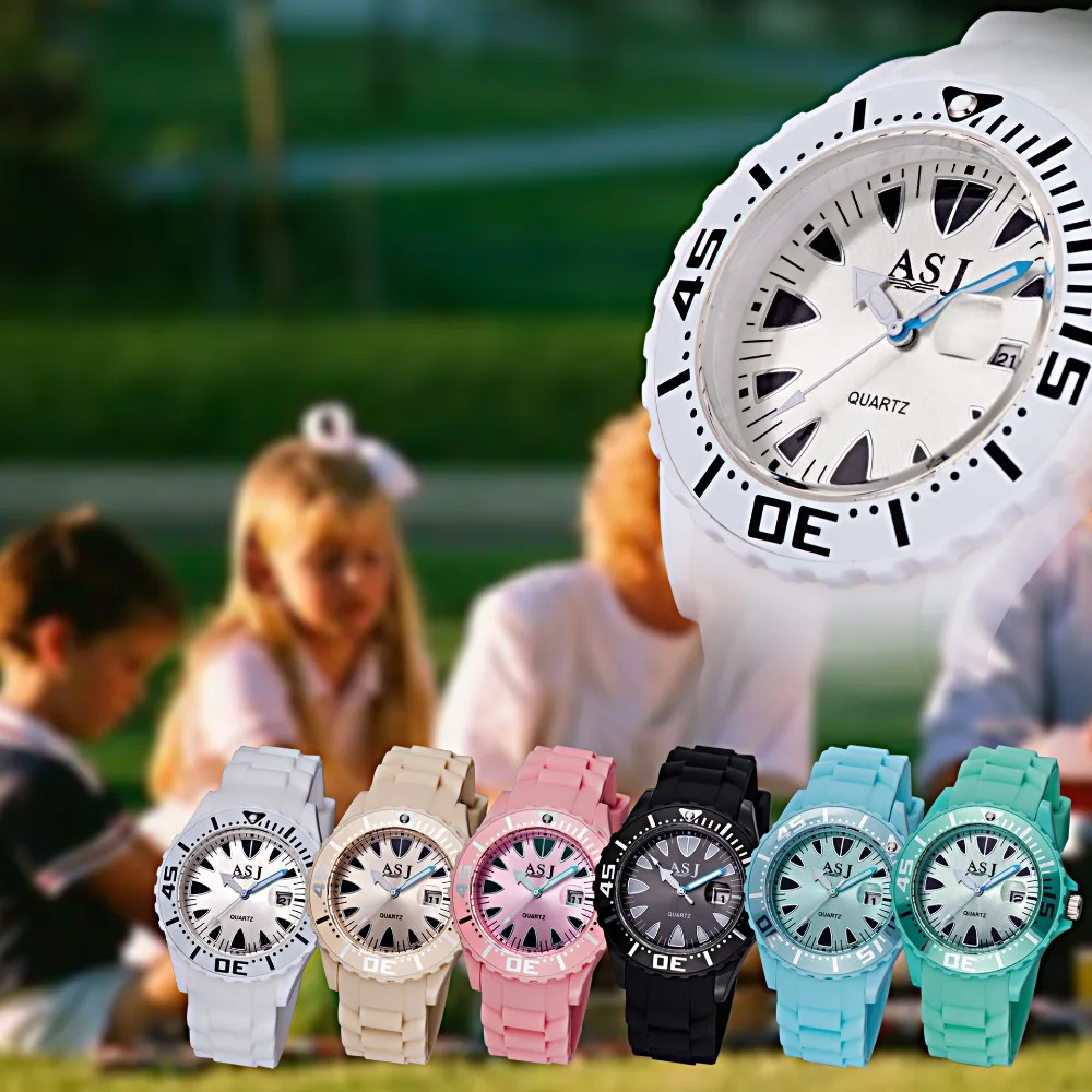 Модные спортивные детские часы для детей часы водостойкие Силиконовые кварцевые наручные часы календарь студенческие часы подарок для