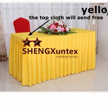 Good looking желтый Цвет полиэстер Юбка для стола \ Юбка для стола ing