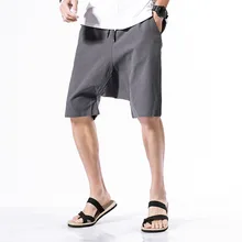 Повседневное мешковатые пляжные мужские шорты длиной до колена летние свободные шорты плюс Размеры короткие Hombre