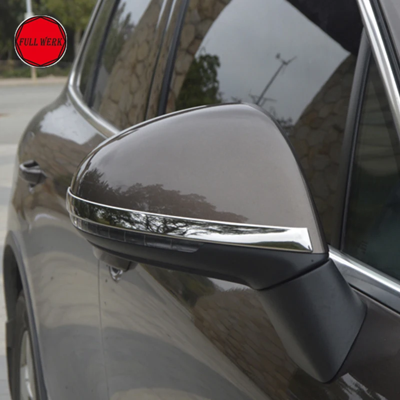 1 пара SS зеркало заднего вида для VW Touareg 2011- внешнее зеркало заднего вида декоративная наклейка защитная крышка