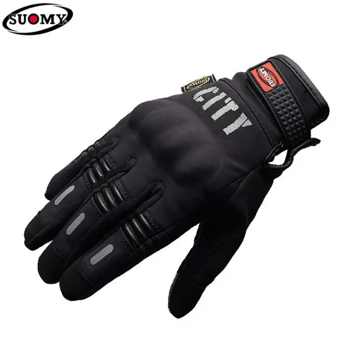 SUOMY мужские водонепроницаемые перчатки для езды на мотоцикле мото-перчатки ветрозащитные Guantes сенсорный экран гоночные перчатки для езды на мотоцикле для зимы - Цвет: SU-07b