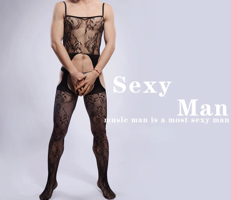 KWAN. Z мужское Сексуальное белье, прозрачное боди с открытой промежностью, мужской комбинезон, сексуальное боди, все обернутое, горячее, эротическое нижнее белье, боди
