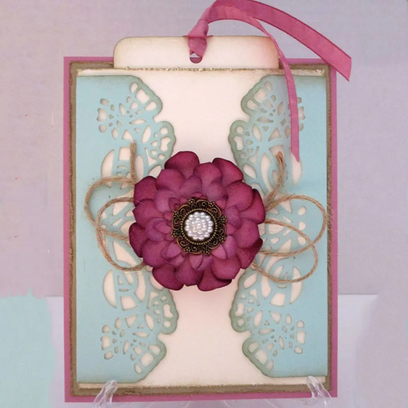 

Lace cutting dies Frame Background Craft Die Metal Cutting Dies Paper Dies Cut for DIY Paper Card making Scrapbooking Decoration