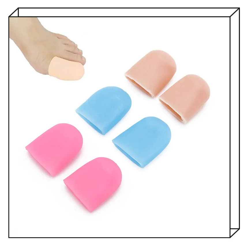

Hot 2Pcs Feet Pain Relief Guard For Feet Care Insoles Silicone Gel Tube Bandage Finger & Toe Protectors Foot Feet Care Tool