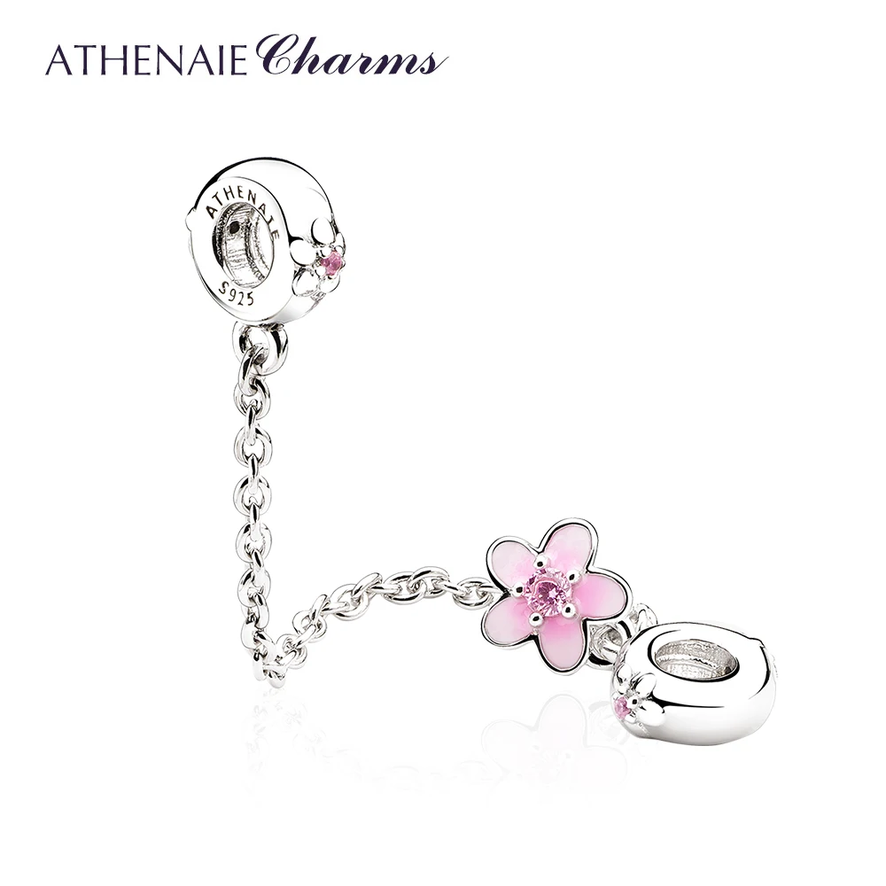Solid 925 Sterling Silver Sister Heart with Light Brown CZ Charm Bead 225 for European Snake Chain Bracelets