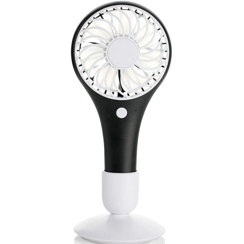 

Mini Handheld Fan Portable, Hand Held Personal Fan Rechargeable Battery Operated Powered Cooling Desktop Electric Fan, 1200Mah