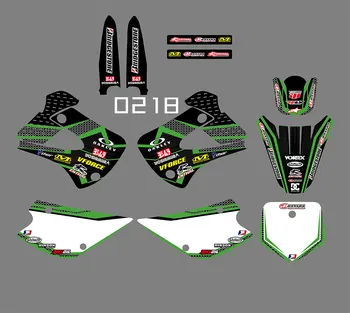 

Customized 3M Motorcycle Graphic Dirt Bike Sticker kit TEAM GRAPHICS DECALS STICKERS FOR KAWASAKI KX85-KX100 1998-2013