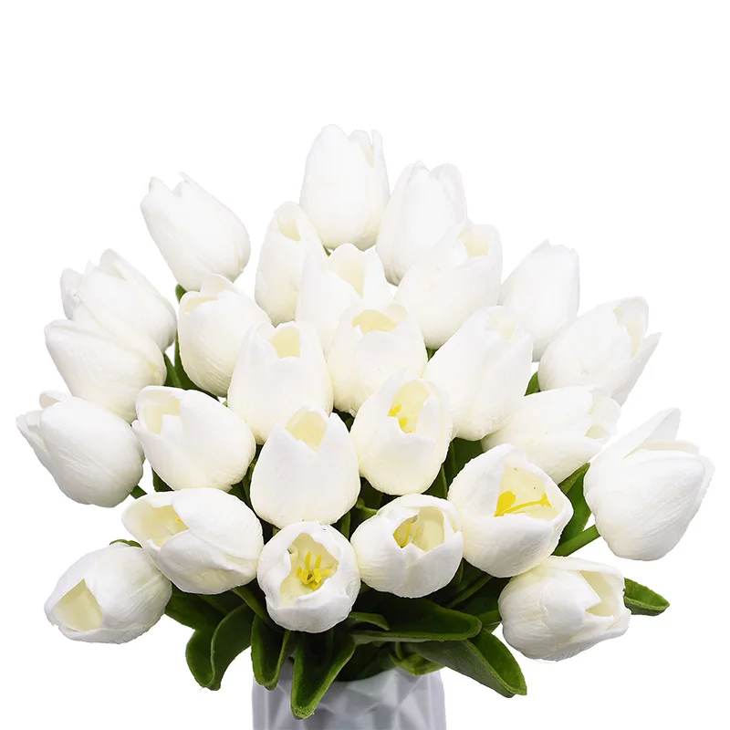 30 шт. дешевые ПУ тюльпаны букет Искусственные тюльпаны для свадебной вечеринки украшение стола домашний сад офисный Декор поддельные цветы