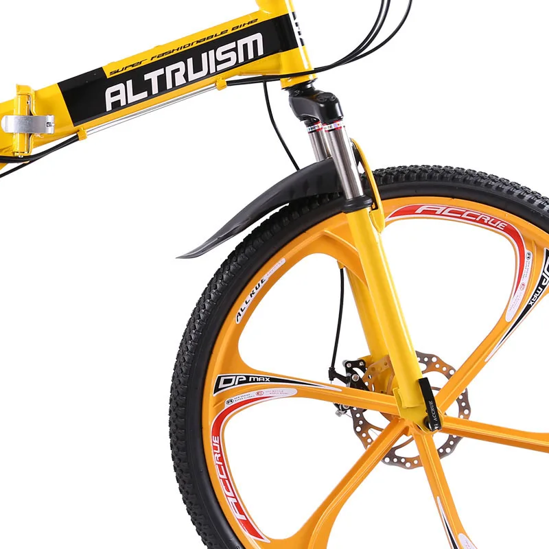 Sale Altruism X9 26 inch folding bike aluminium frame mountain bike bicycles 21 speed disc brakes tall man MTB bikes 6 color bicycle 3