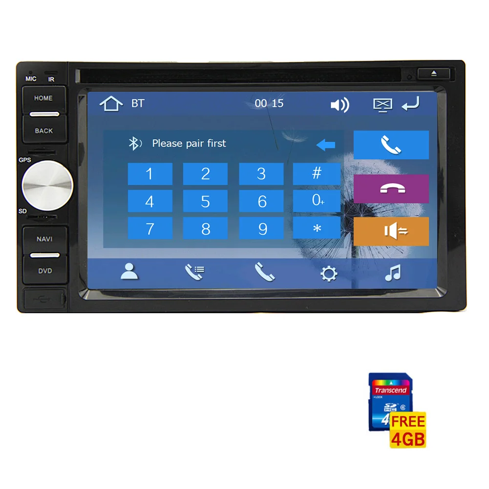 Auto DVD Player Autoradio Radio Multimedia Double Din Head Unit In Dash Video MP3 MP4 Car Stereo Car PC Electronics CD Sub AMP Remote control logo
