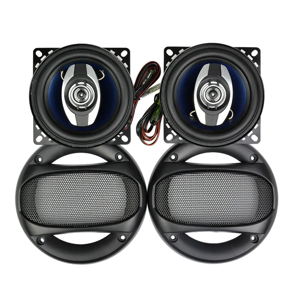 2Pcs 4Inch 2 Ways Car Coaxial Speakers 4Ohm 500W Music Stereo Auto