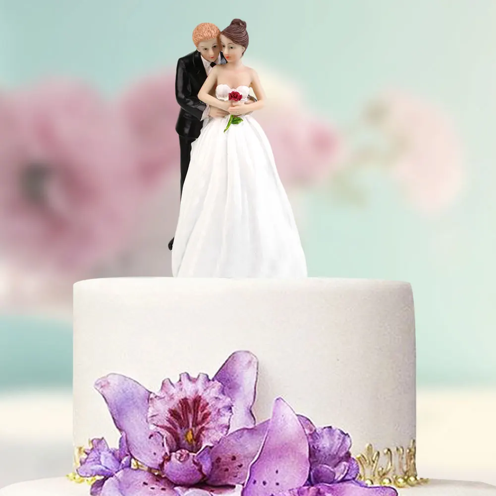 Buy Synthetic Resin Bride Groom Couple Cake Topper