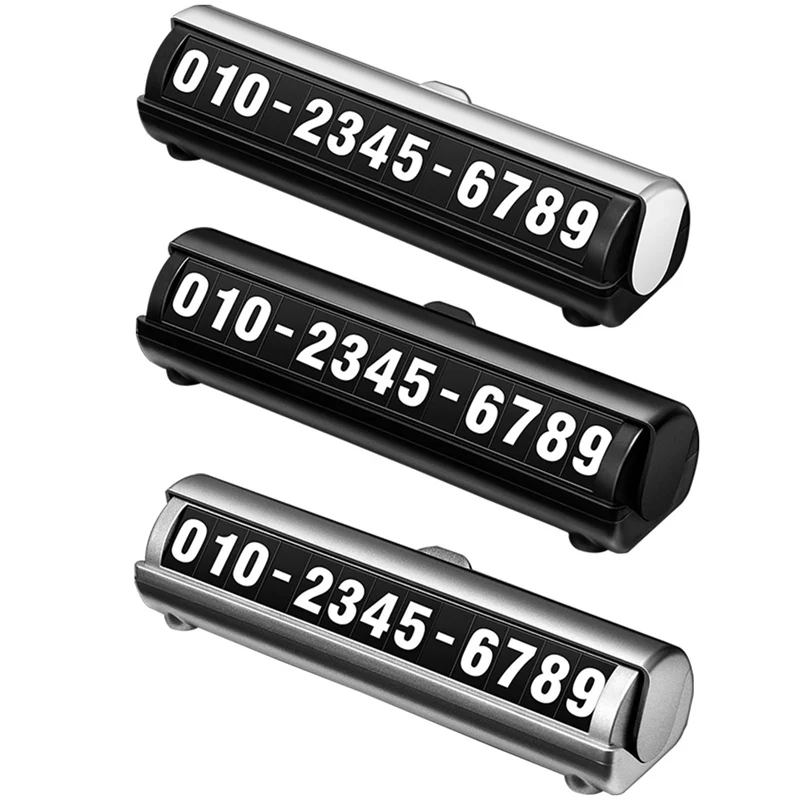 

New Car Luminous Parking Number Sticker Hidden Phone Number Mobile Auto Goods Plates Car-styling Interior Accessories