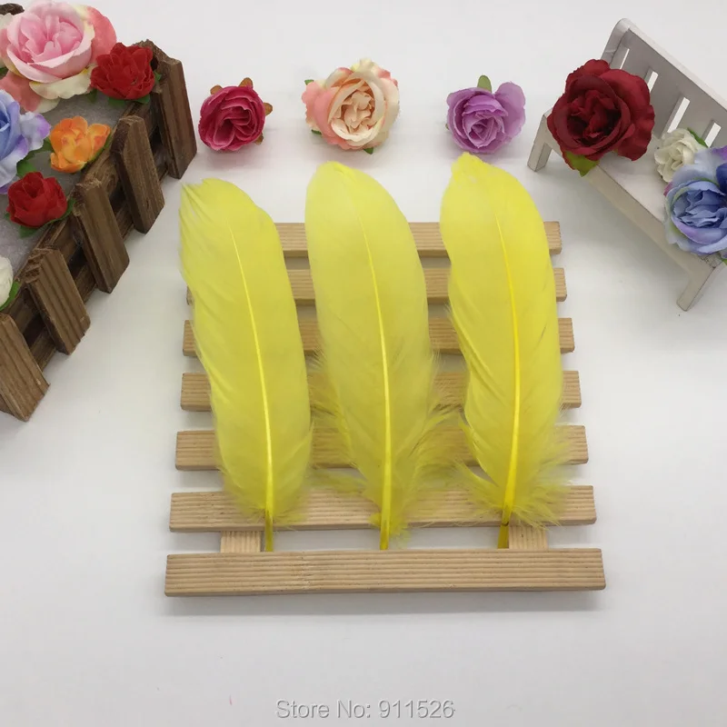 100 шт DIY перо окрашенное одиночное 13 18 см гусиное #15 видов цветов|goose feathers|diy featherdyed