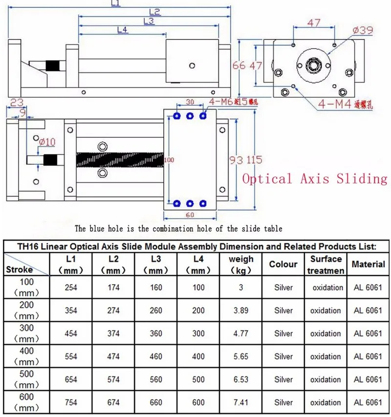 300MM CNC Linear Module Sliding Table XYZ Axis Cross Stage Ballscrew+ Nema23 Closed Loop Stepper Motor Driver Power Supply Kit