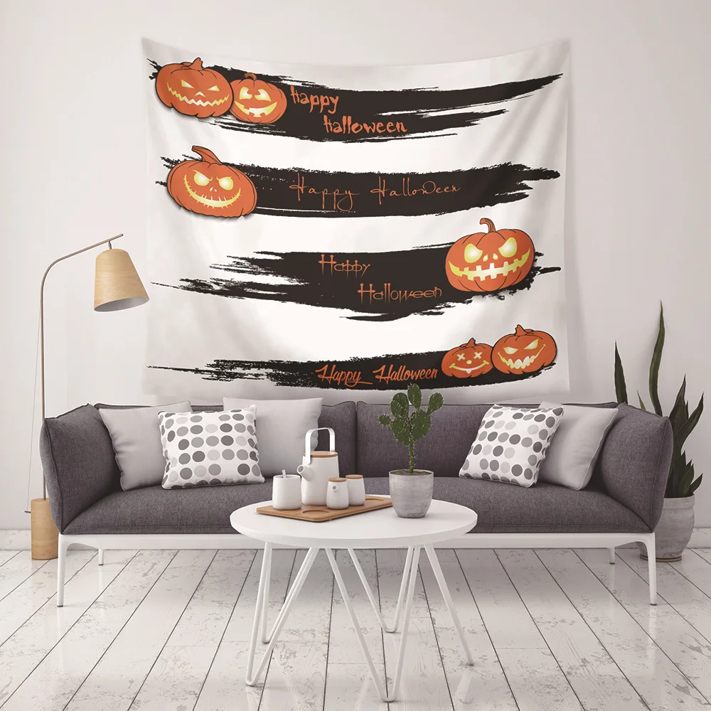 

Tapestry Halloween Party Printed Wall Hanging For Home Decoration Tapestries Pumpkin Sheet Room Blanket Table Cloth Yoga Mat