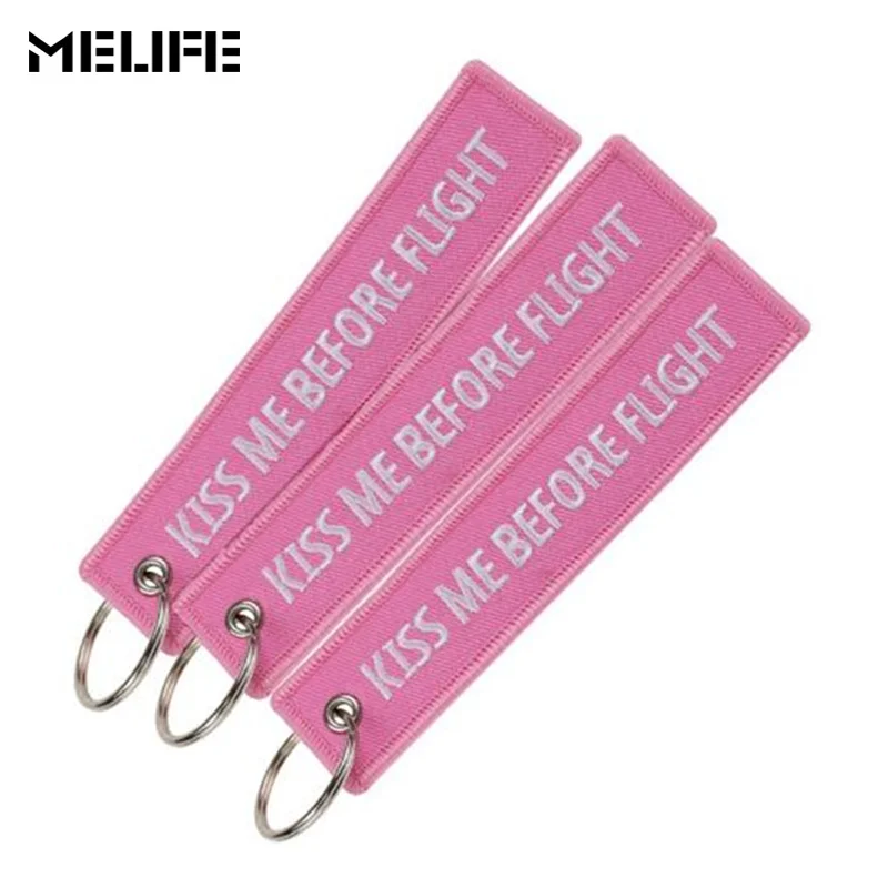 MELIFE 3 قطعة/الوحدة تسلق اكسسوارات يقبلني قبل الطيران مفتاح سلسلة التطريز مفتاح سلسلة للطيران هدية سلاسل المفاتيح مفتاح فوب
