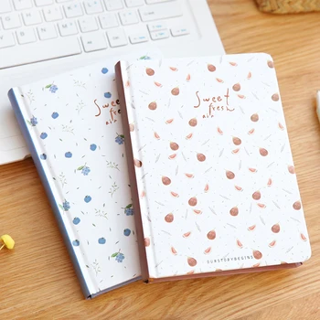 

YMLP Sweet Fruit Hardcover Notebook B6 Horizontal Line Diary Notebook 1PCS