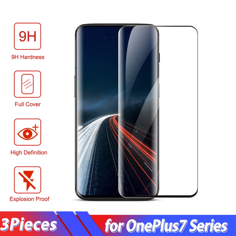 

Screen Protector for One Plus 7 Pro 1+7 Pro Tempered Glass Transparent HD Protective Phone Glass for OnePlus 7 Pro 1+7Pro Glass