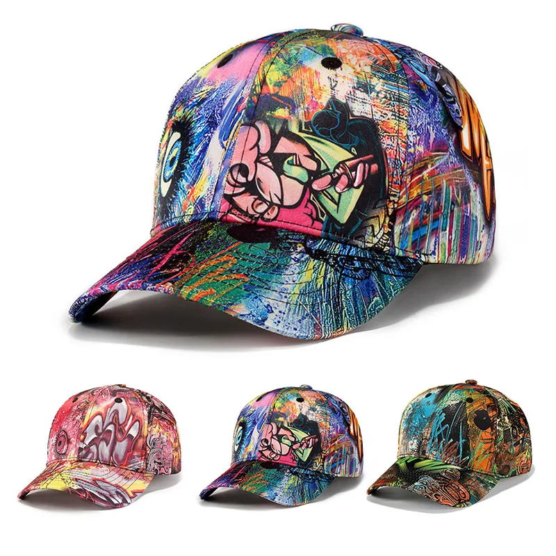 Горячая Распродажа бейсболка с граффити Женская Мужская кепка Snapback женская