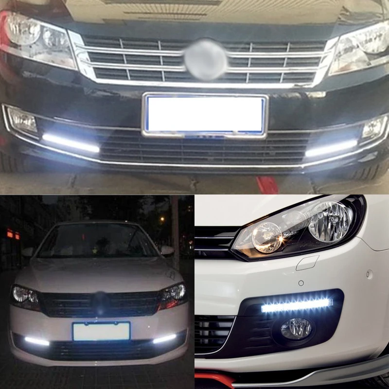 2x автомобиль DRL COB лампа светодиодный дневные ходовые огни для Kia Rio 3 4 Sportage 3 Ceed Sorento Cerato Picanto Optima Soul K3 K2 Carens