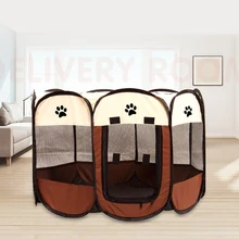 Портативный складной домик для животных Собака Детский манеж домик для кошек клетка сумка для переноски собак восьмиугольник дышащая игровая домашняя снаряжение для путешествий продукт