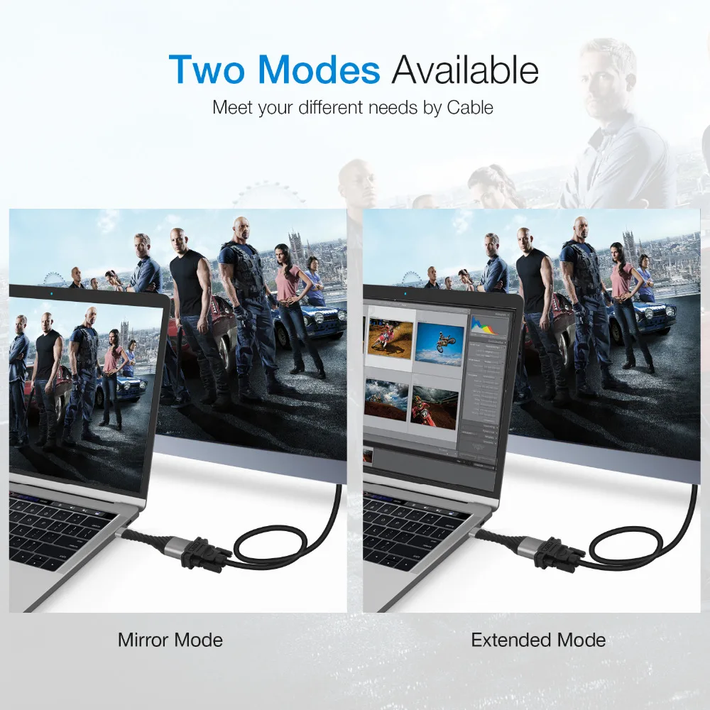 Кабель Amkle типа C к HDMI USB VGA адаптер Женский конвертер 4K @ 30 Гц для Macbook Huawei P30 Samsung S11| |