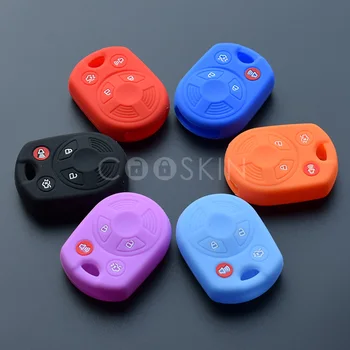 

silicone Rubber car key fob cap cover case set hood for ford Transit Focus Escape C-MAX remote keyless 4 button Protect 100pcs