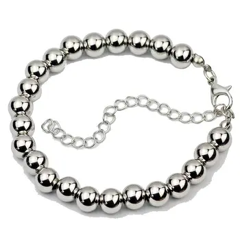 

Stainless Steel Beads Bracelets Bangles Woman Man Unisex Stainless Steel Bracelet Sport Casual Hiphop Stylish Jewerly