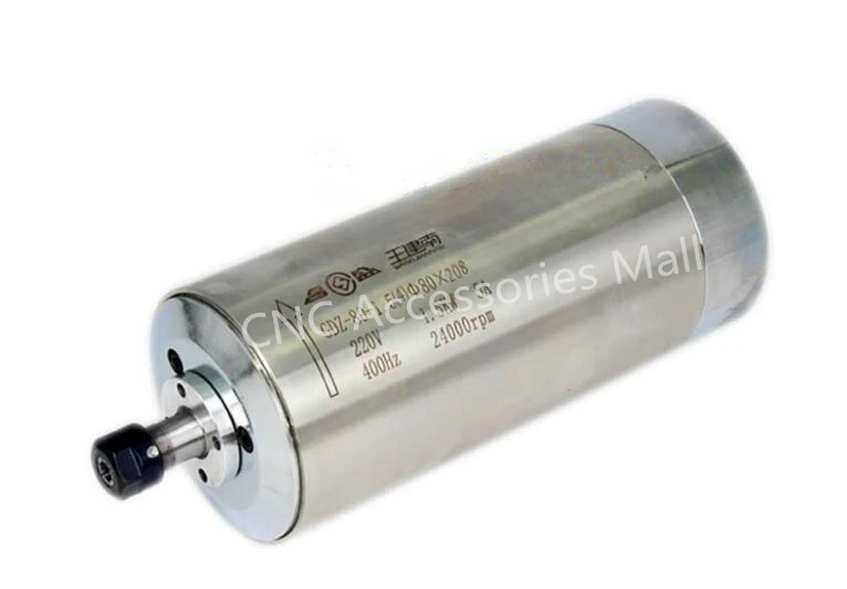 

One year guaranteed cnc router spindle motor 1.5kw AC220V with 2 free ER16 collets,fast delivery by EMS,DHL,FEDEX
