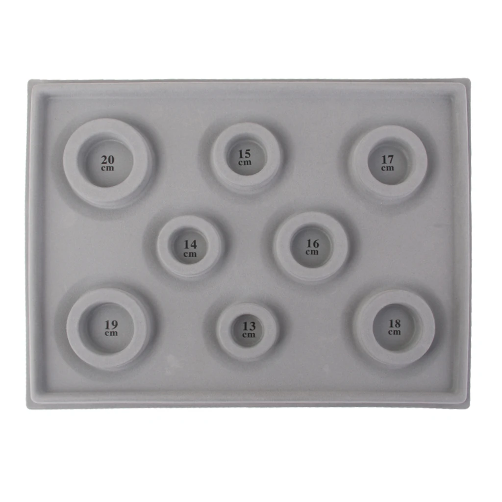 Bracelet Necklace DIY Beads Measure Tool Gray Dial Design Disk Plate Jewelry Palstic Flannel Jewelry Tools