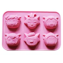 6-Cavity Soap Mold Silicone Soap Making Molds Handmade Chocolate Candy Mould Cake Decorating Tool new arrival twelve constellations set silicone cake mold chocolate toilet soap making auxiliary tool