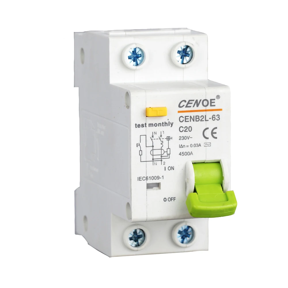 

excellent residual current circuit breaker MCB circuit breaker 20A with excellent short circuit and over load leakage protection