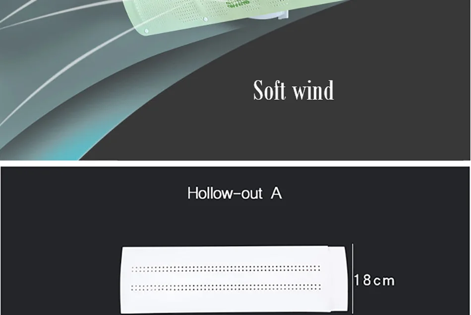 Масштабируемый подвесной кондиционер лобовое стекло против прямого выдувания воздуха Дефлектор бытовой кондиционер перегородка WB001