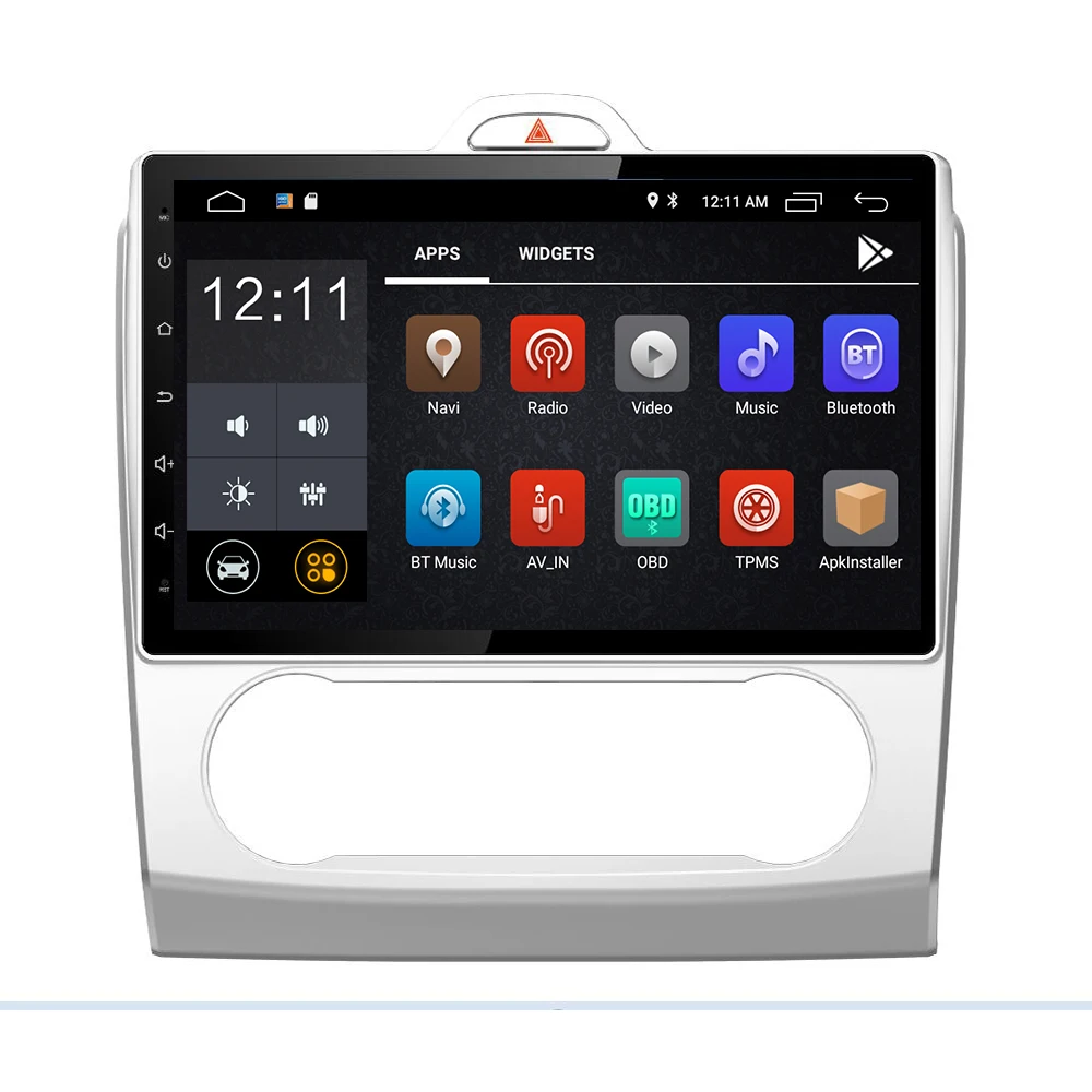Excellent 2din  Android 9.0 4G+32G Car Dvd Gps For Ford Focus 2 2006-2011 With Wifi/gps Navi/fm/am Radio/bluetooth/ Tape Recorder 2