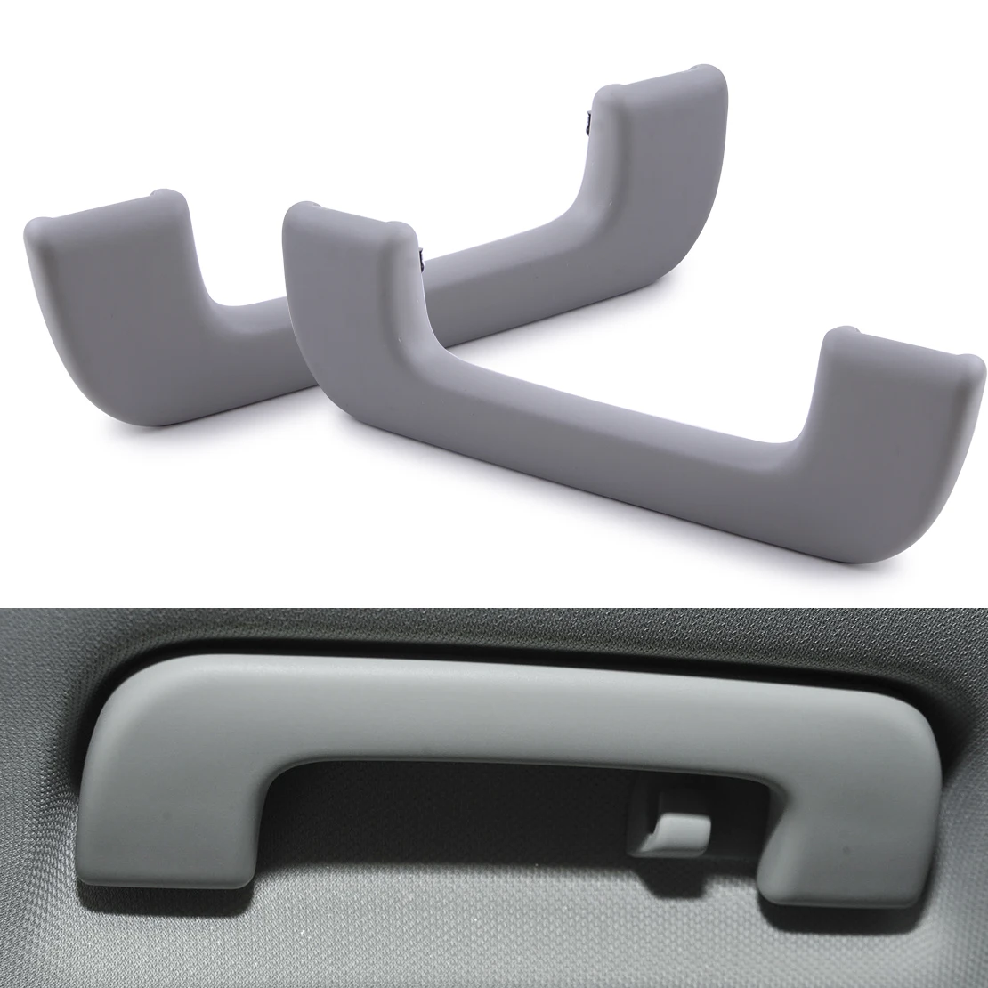 DWCX 2Pcs Car Interior Front Roof Grab Grip Handle 8R0857607HEP5 Fit