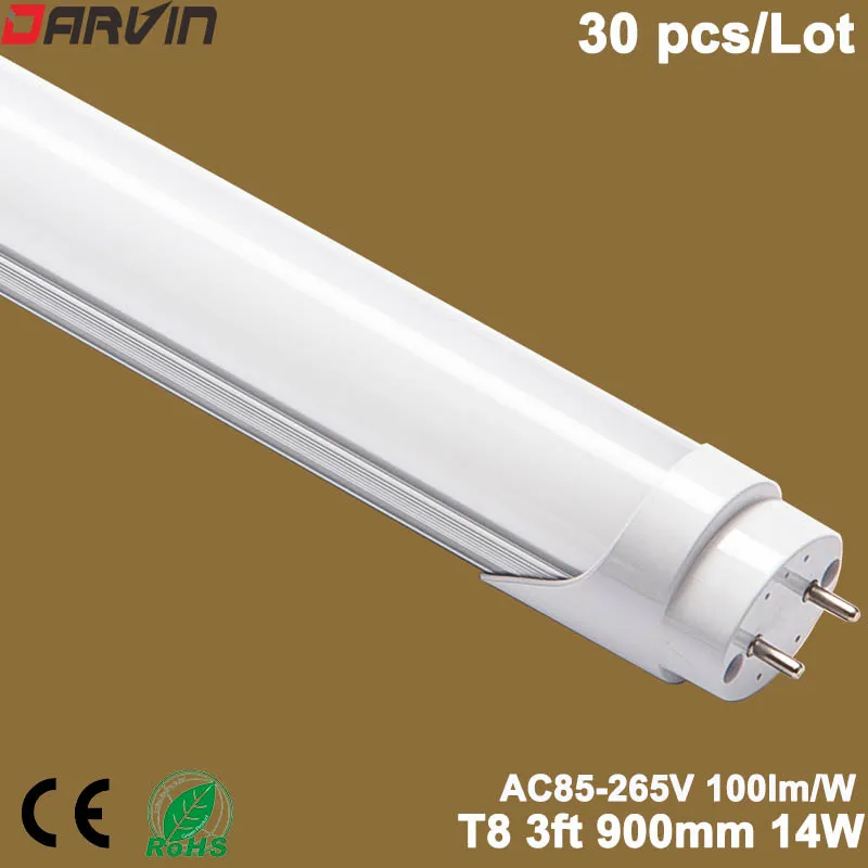 Led Tube Lamp T8 3ft 900mm 14W Split Tube High Lumen Fluorescent Bulbs
