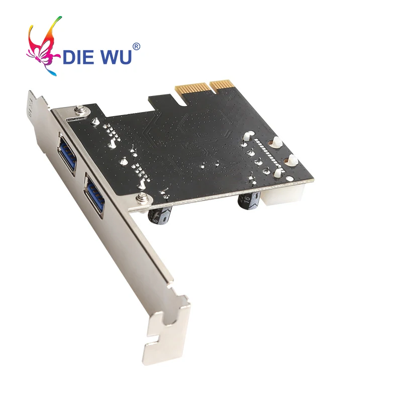 Плата расширения DIEWU PCI Express к 2 USB 3 0 компьютерные аксессуары адаптер переходника